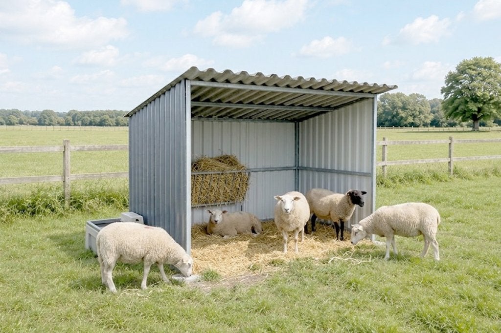 Kleine schuilstal voor schapen, Stalling