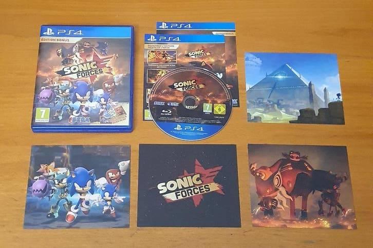 PS4 | Sonic Forces met 4x Character Art Cards, Spelcomputers en Games, Games | Sony PlayStation 4, Avontuur en Actie, Gebruikt