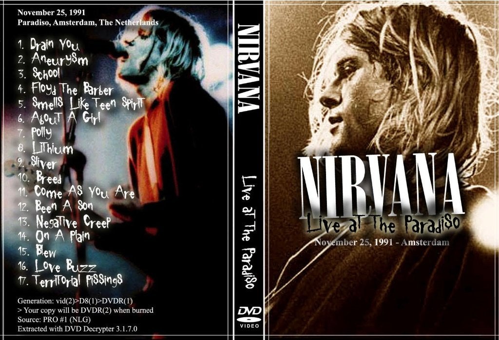 Nirvana live Paradiso, Amsterdam 1991, Alle leeftijden, Verzenden, Nieuw in verpakking, Concert