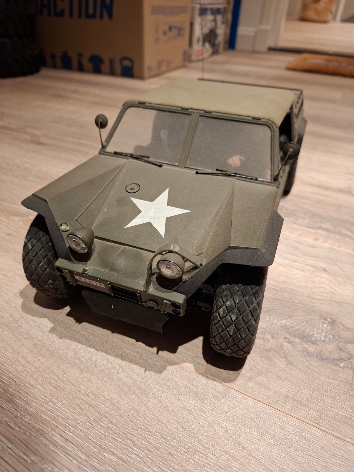 Zeldzame Tamiya 1/12 RC XR311 Combat Support Vehicle, Hobby en Vrije tijd, Elektro, Gebruikt, Auto offroad, Ophalen of Verzenden