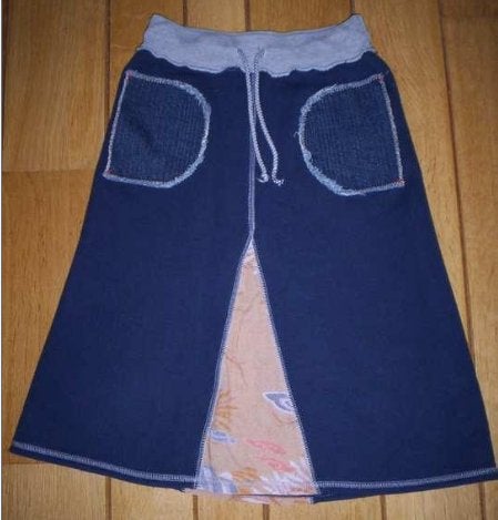 BENETTON spijker rok maat 128, Meisje, Ophalen of Verzenden, Zo goed als nieuw, Jurk of Rok