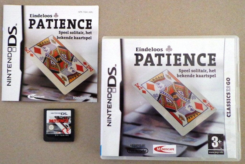 Patience voor de Nintendo DS Compleet, Spelcomputers en Games, Puzzel en Educatief, 1 speler, Ophalen of Verzenden, Zo goed als nieuw