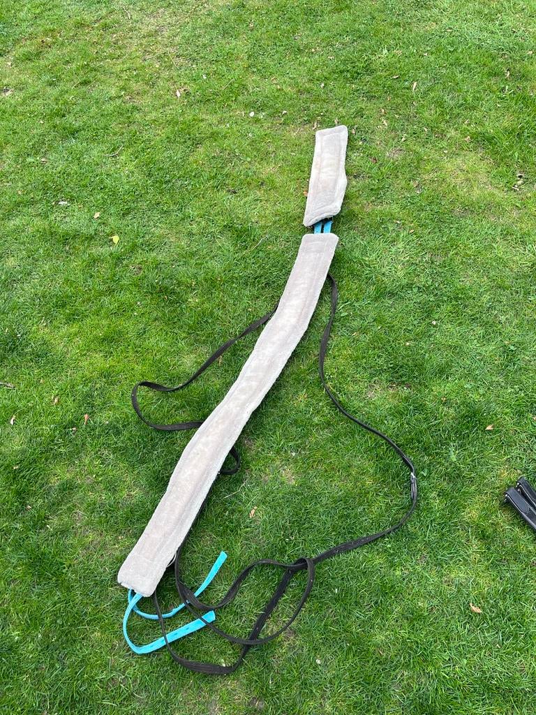 Longeer singel met teugels en springsingel paard, Ophalen of Verzenden, Gebruikt, Dressuur