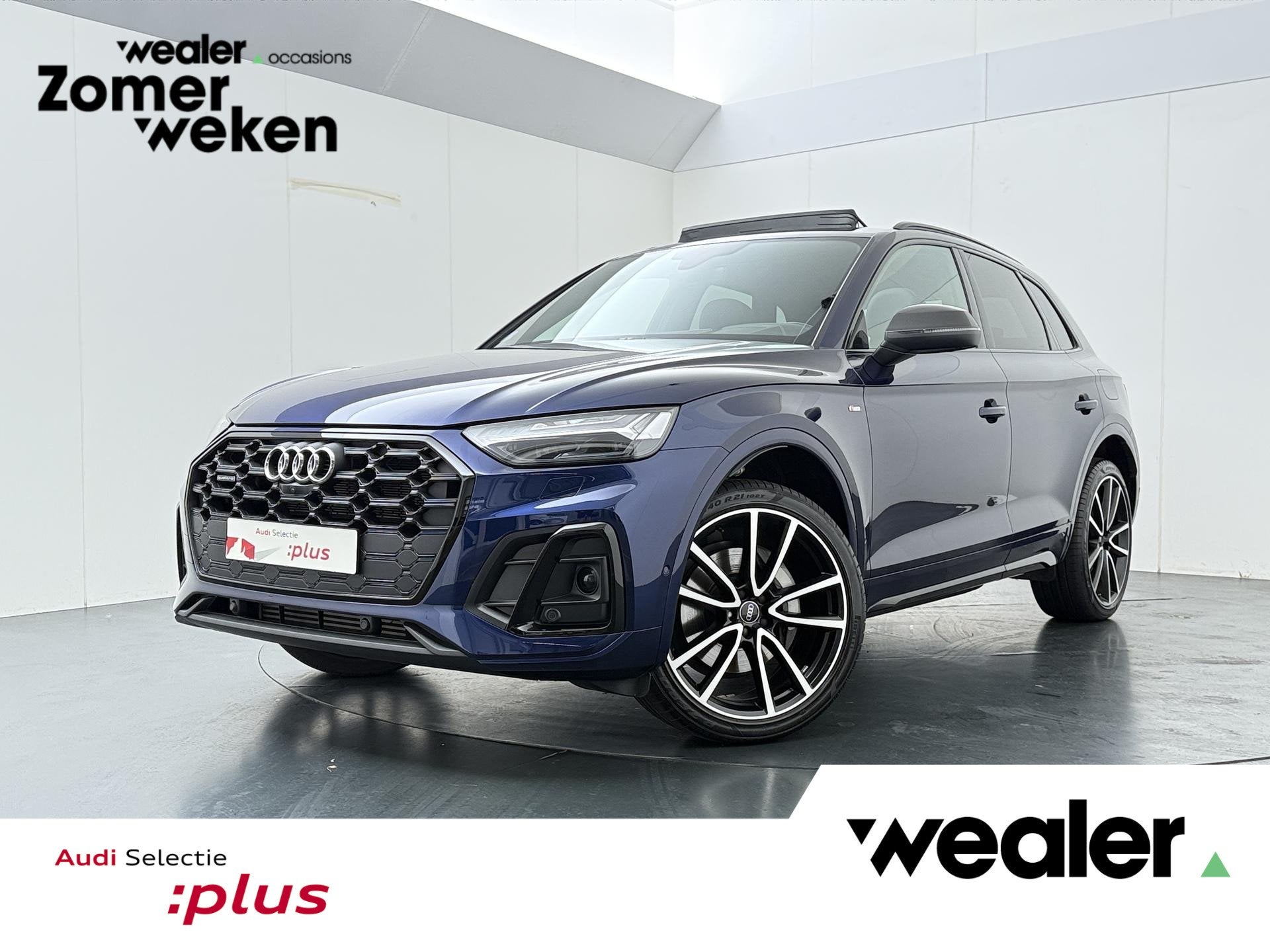 Audi Q5 50 TFSI e S edition Competition | 299 PK | SoH 100%, Auto's, 14 kWh, Gebruikt, 4 cilinders, Blauw