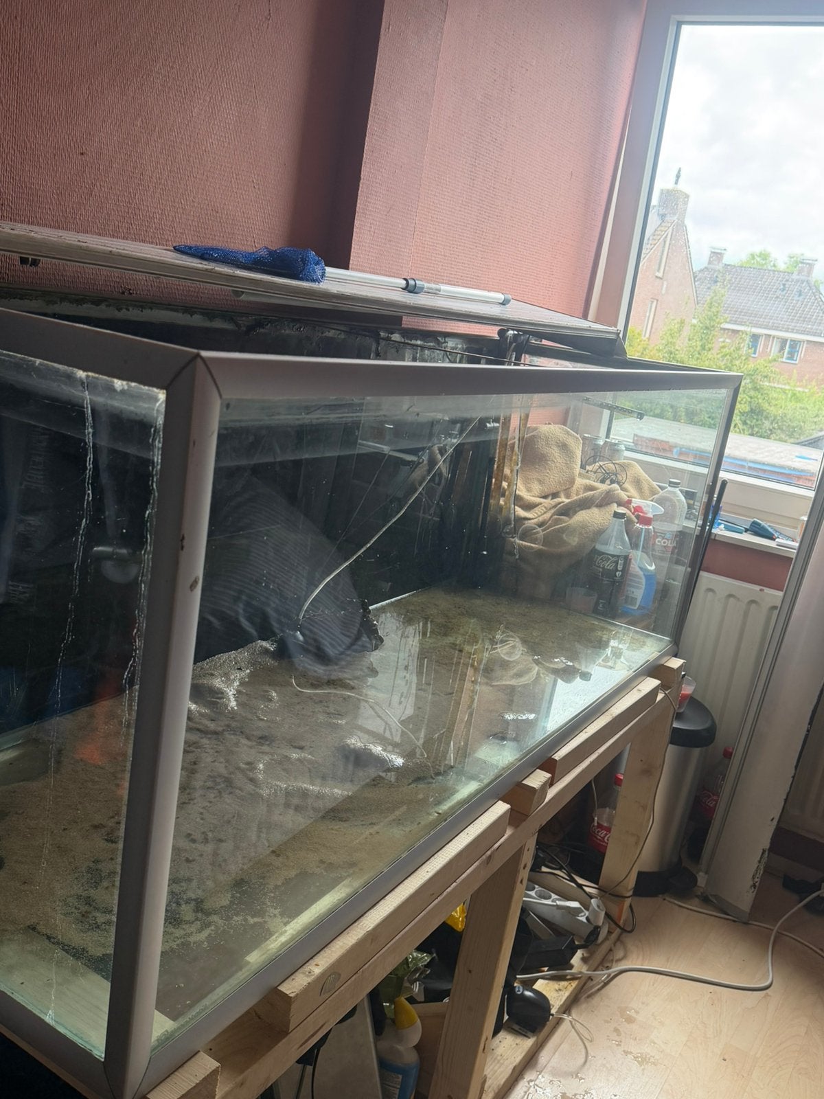 1m60 aquarium, Ophalen, Zo goed als nieuw, Leeg aquarium