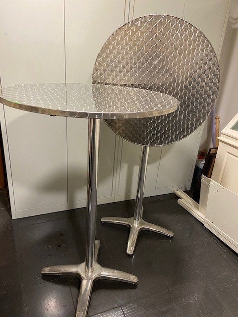 hangtafel  RVS, Ophalen, Gebruikt