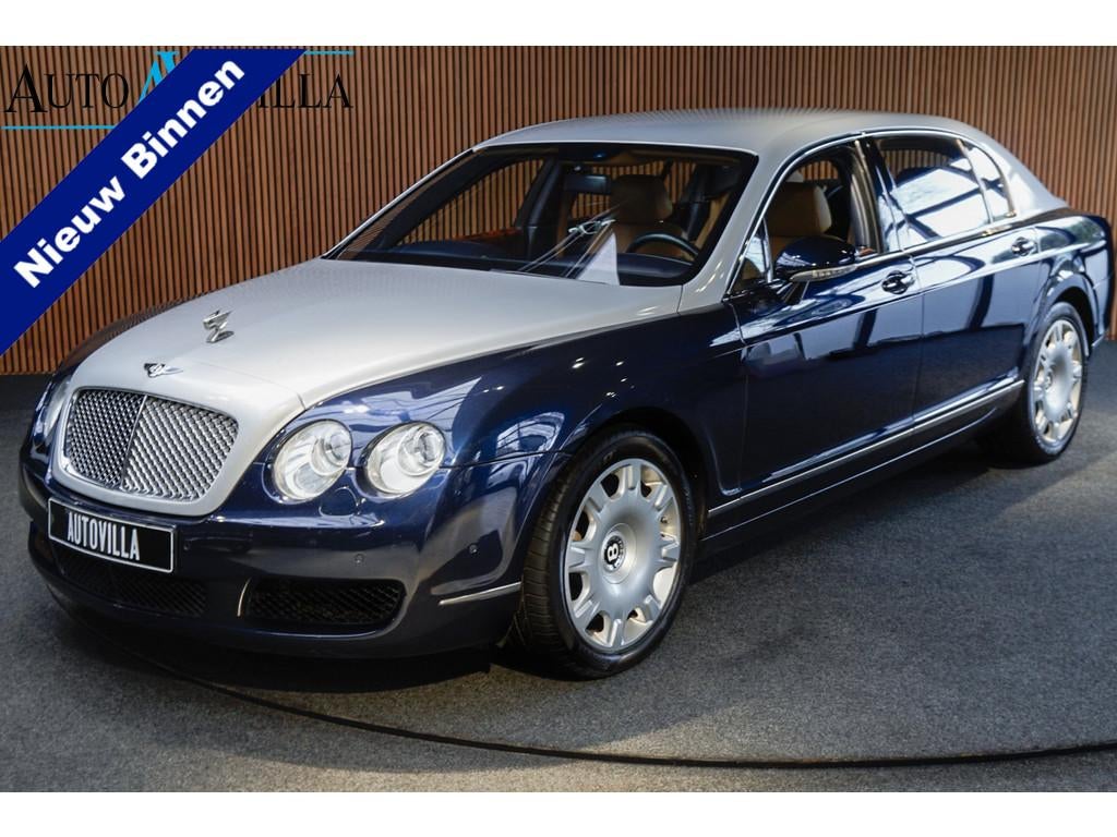 Bentley Continental Flying Spur 6.0 W12 Leer Navi Climate C., Auto's, Bentley, Automaat, Gebruikt, 12 cilinders, Verwarming stoelen achter