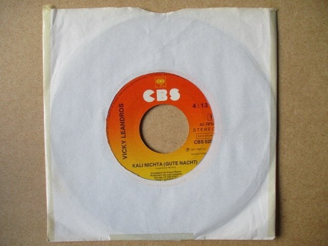 s3017 vicky leandros - kali nichta, Ophalen, Gebruikt, Overige genres, 7 inch