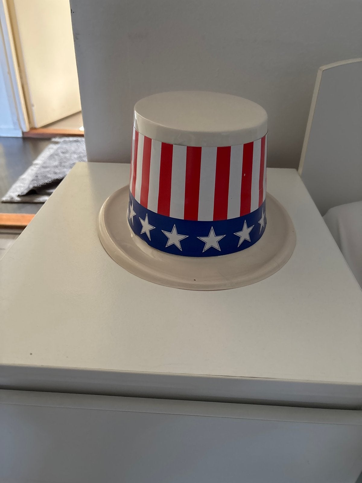 Leuke hoed met Amerikaanse vlag design, Ophalen of Verzenden, Gedragen, One size fits all, Hoed