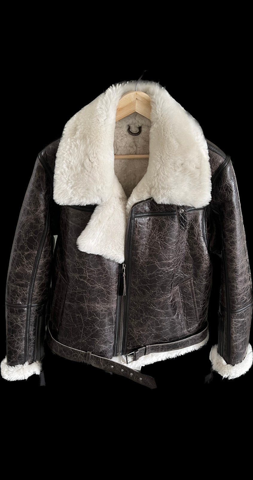 PREMIUM ENGELSE LAMMY PILOTENJAS – 100% ECHT LEDER, Ophalen of Verzenden, Nieuw, Maat 56/58 (XL), Bruin