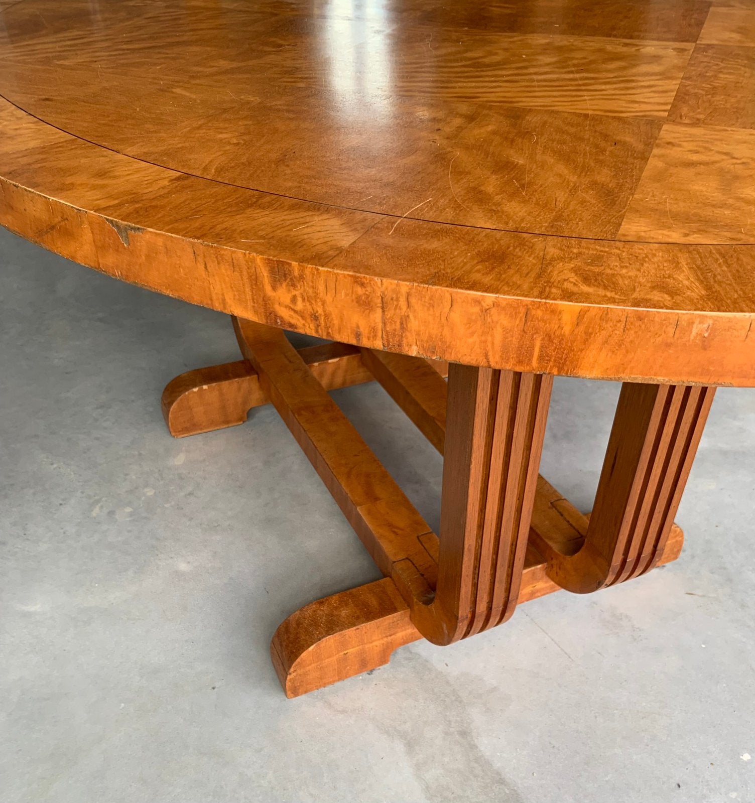Ovale houten eettafel antiek, Antiek en Kunst, Antiek | Meubels | Tafels, Ophalen