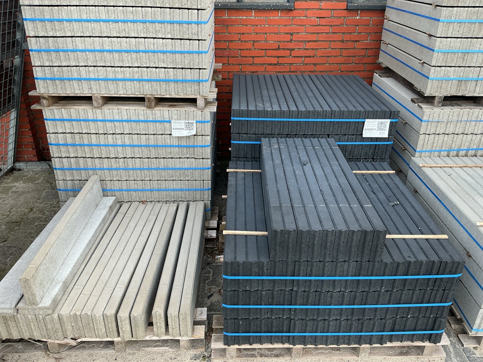 Betonbanden 5x15x100 grijs en antraciet, Tuin en Terras, Overige typen, Nieuw, Ophalen of Verzenden, 10 m² of meer
