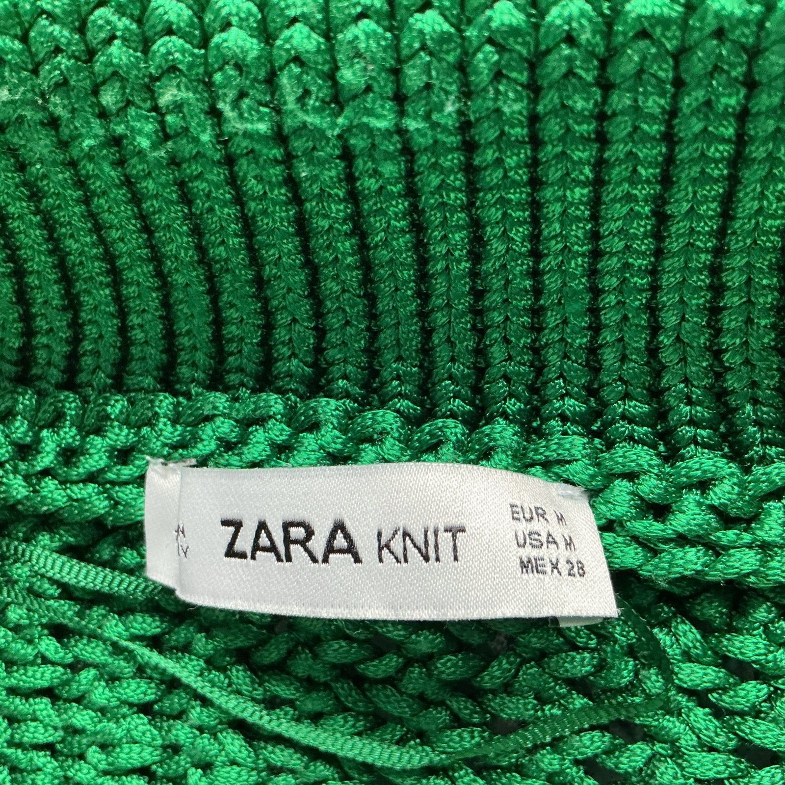 Groene gehaakte trui met korte mouwen, Ophalen of Verzenden, Zo goed als nieuw, Maat 38/40 (M), Groen