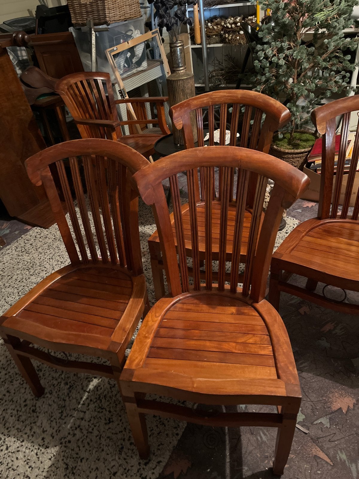 Teakhouten stoelen in goede staat, Ophalen