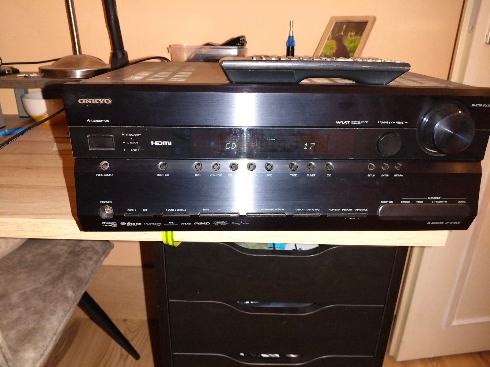 Onkyo 7.2 Receiver TX-SR605 met afstandsbediening, Ophalen of Verzenden, Gebruikt, Onkyo