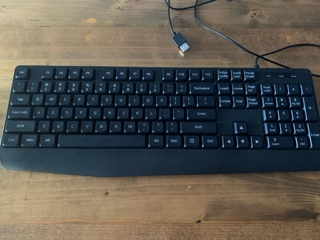 Bedraad QWERTY Toetsenbord - Zwart, Zo goed als nieuw, Ophalen of Verzenden, Qwerty, Zo goed als nieuw, Bedraad