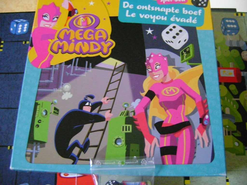mega mindy spel van studio 100 over ontsnapte boef en spelre, Een of twee spelers, Ophalen of Verzenden, Zo goed als nieuw, Studio 100