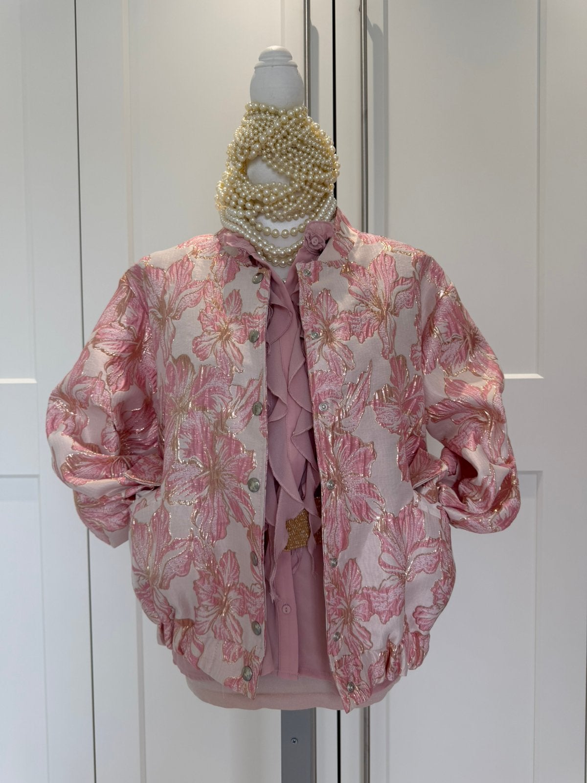 Schitterend nieuw Zara jasje roze goud m l 38 40, Maat 38/40 (M), Verzenden, Nieuw, Jasje