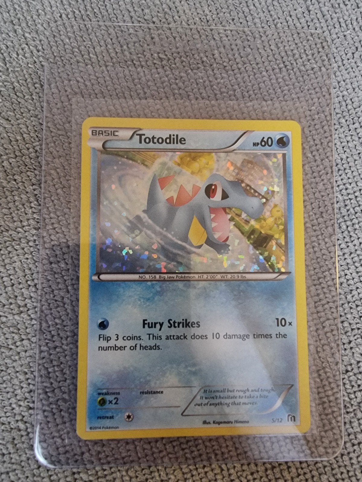 Pokemon Totodile McDonalds 2016 Collection 5/12, Verzenden, Zo goed als nieuw, Losse kaart, Foil