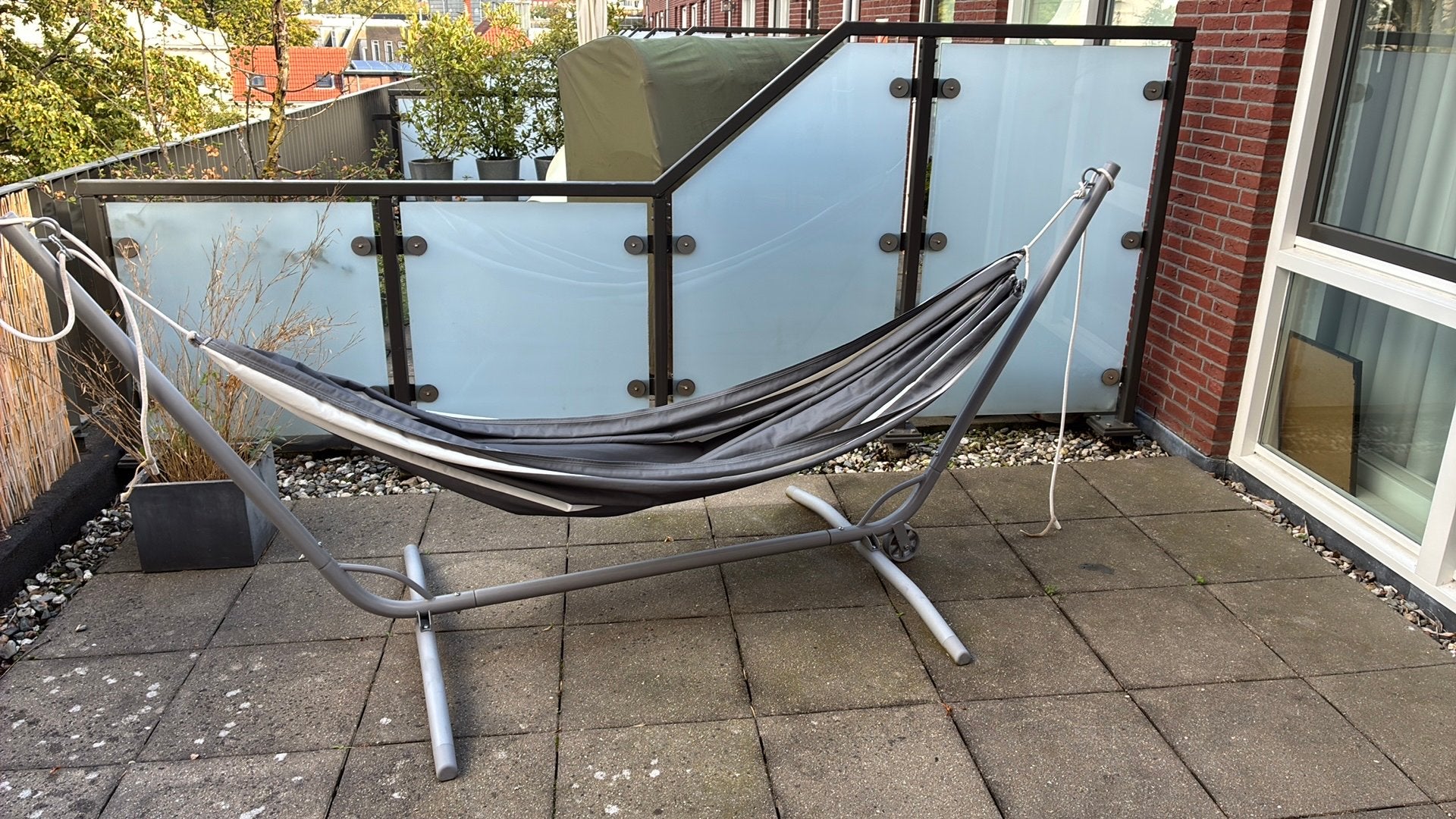 Hangmat IKEA BOCKÖN / HAMNÖN, Ophalen, Gebruikt, Met standaard, Eenpersoons