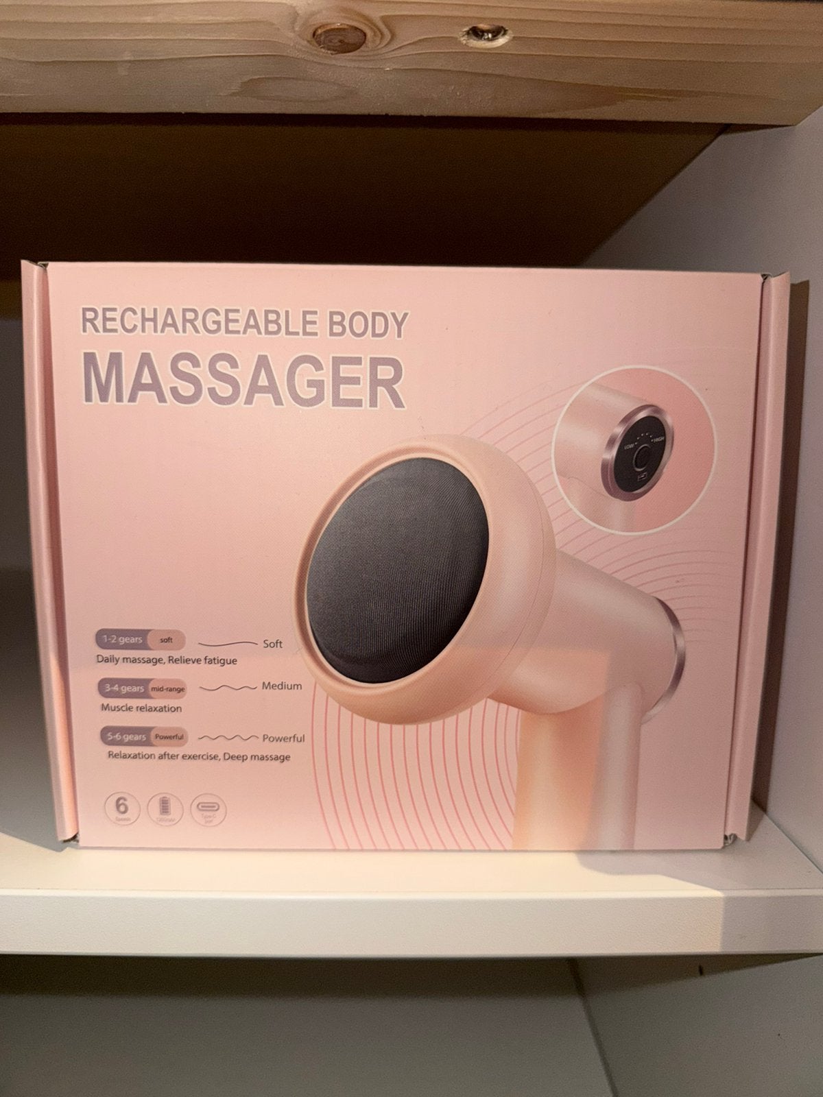 Massage gun, Ophalen of Verzenden, Zo goed als nieuw, Apparaat