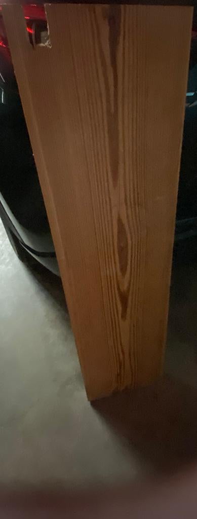 Massief grenenhouten plank+balk/staander–5 cm dik e.a gratis, Ophalen, Gebruikt, Grenen, Plank