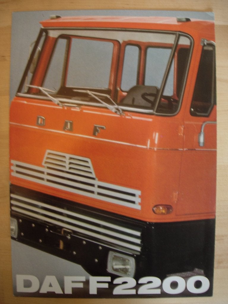 DAF F 2200 Brochure 1976 F2200, Ophalen of Verzenden, Zo goed als nieuw, Overige merken, DAF