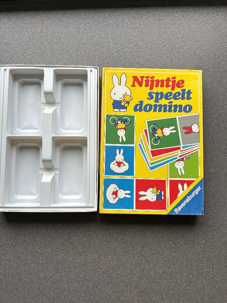 Vintage Nijntje speelt domino spel 1985, Ophalen of Verzenden, Gebruikt, Ravensburger