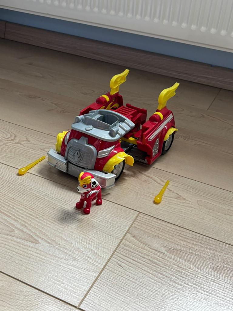 Paw patrol Mighty pups Marshall, Ophalen of Verzenden, Zo goed als nieuw