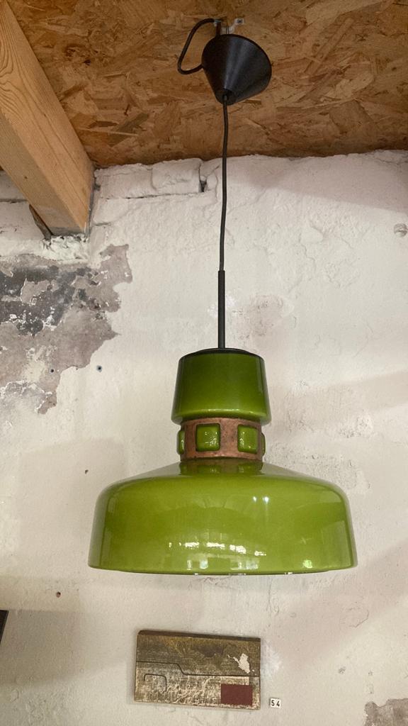 Lamp jaren 70 Flygsfors, Victor Berndt, Huis en Inrichting, Ophalen, Glas, Minder dan 50 cm
