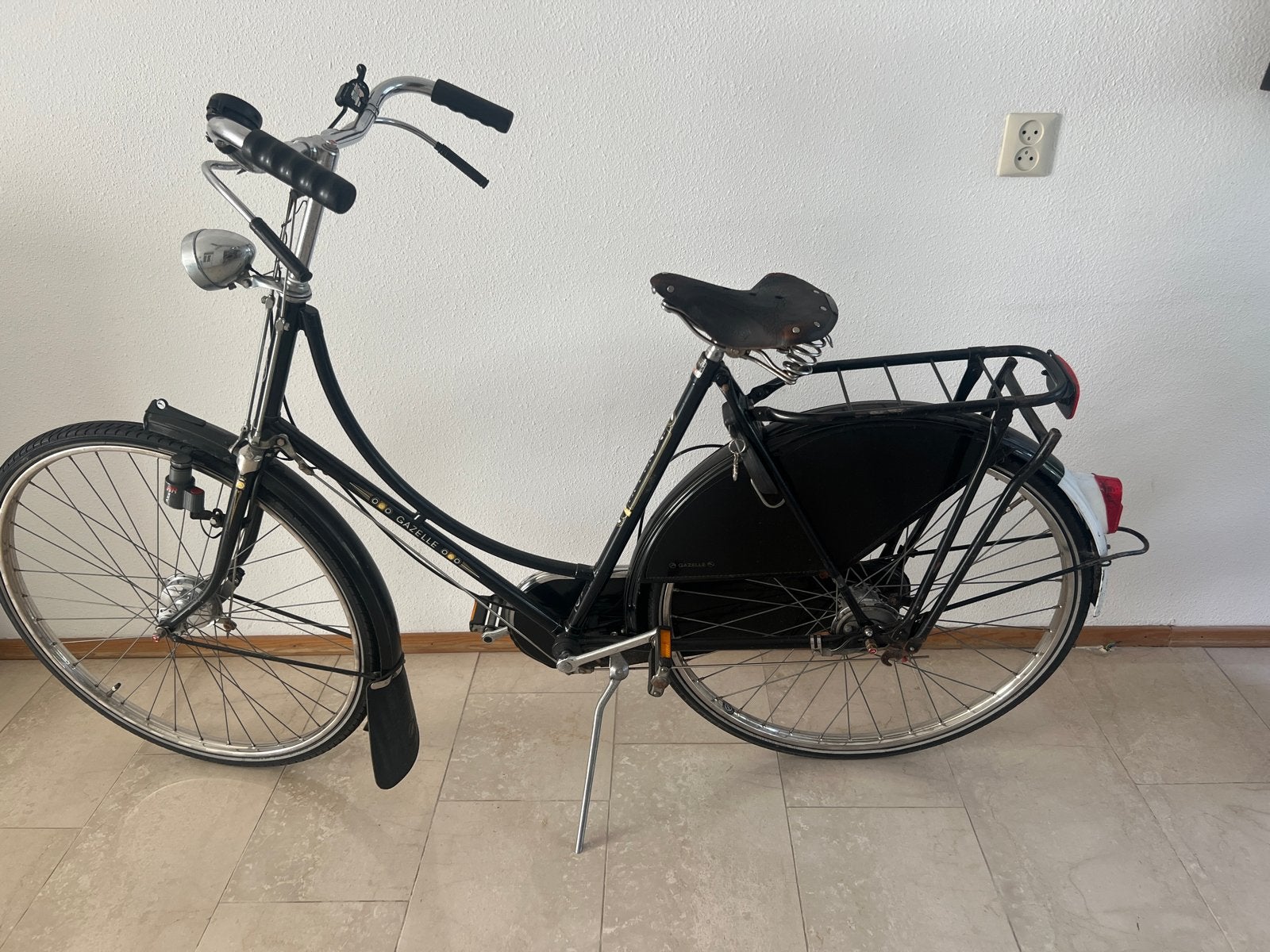 Gazelle omafiets 3 versnellingen trommelremmen brooks zadel, Fietsen en Brommers, Ophalen, Gebruikt, Versnellingen, 50 tot 53 cm