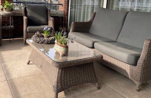 Luxe 4 Seasons Outdoor Brighton 4SO set, Ophalen, 5 zitplaatsen, Zo goed als nieuw, Loungeset