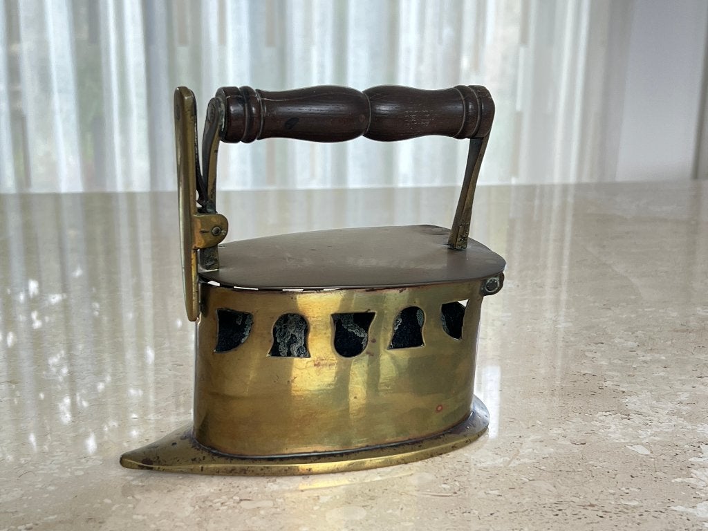 Antiek koperen strijkijzer, Ophalen of Verzenden, Koper