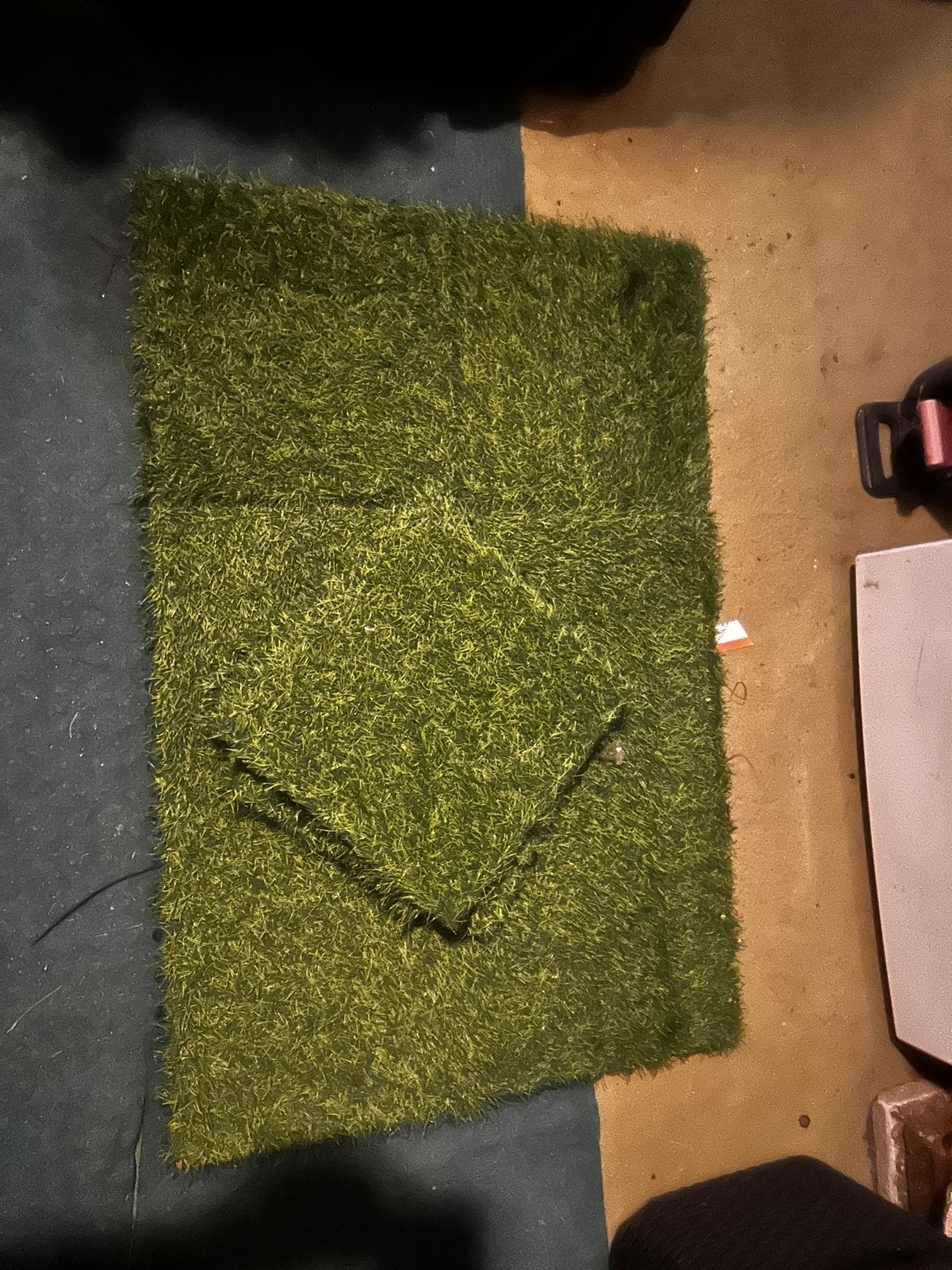 8 klikbare grastegels, Tuin en Terras, Ophalen, Gebruikt, Minder dan 10 m², Kunstgras
