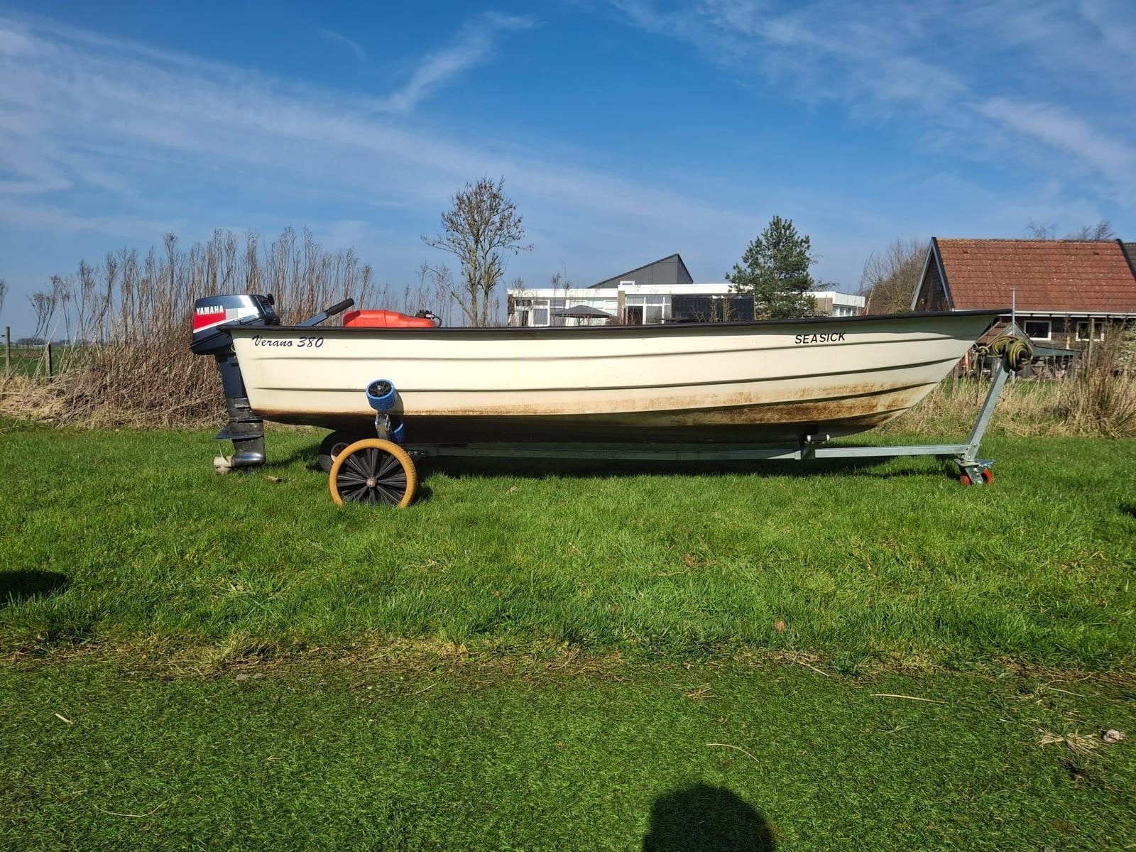 Verano 360 met Yamaha 6 pk 2-takt buitenboordmotor, Overige merken, Gebruikt, Buitenboordmotor, Benzine