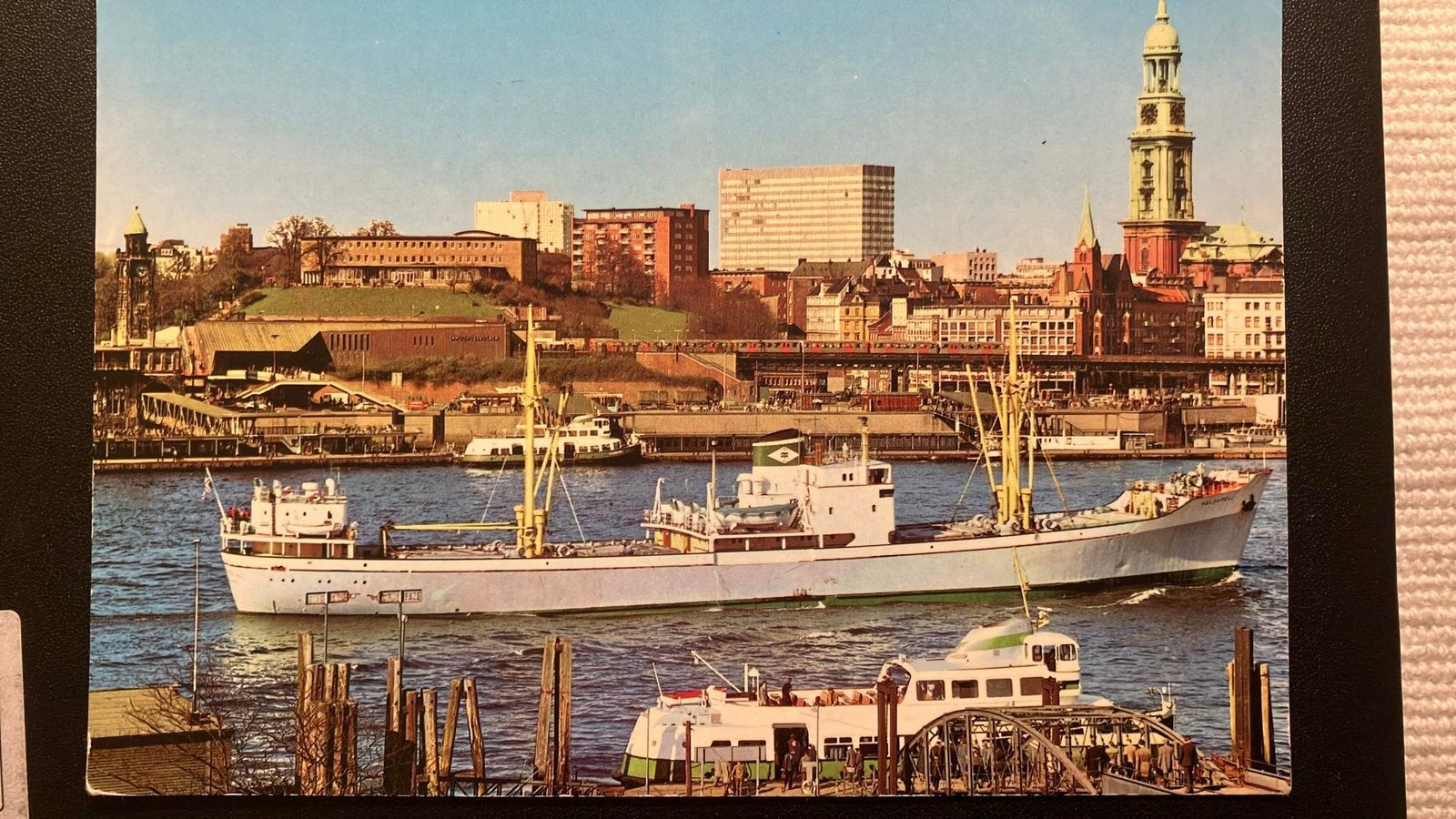 HAMBURG  Haven IJslandse vrachtboor  Hafenrundfahrt, Ophalen of Verzenden, Zo goed als nieuw