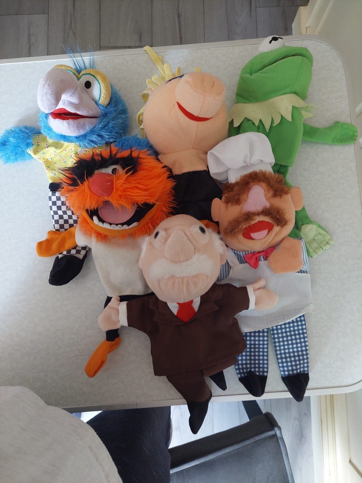 Muppet Show Handpoppen - Kermit, Miss Piggy, Gonzo, Animal,, Kinderen en Baby's, Speelgoed | Knuffels en Pluche, Gebruikt, Overige merken