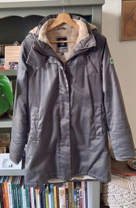 HoodLamb Nordic Parka - Maat M -Zo goed als nieuw, Maat 38/40 (M), Ophalen of Verzenden, Zo goed als nieuw, Grijs