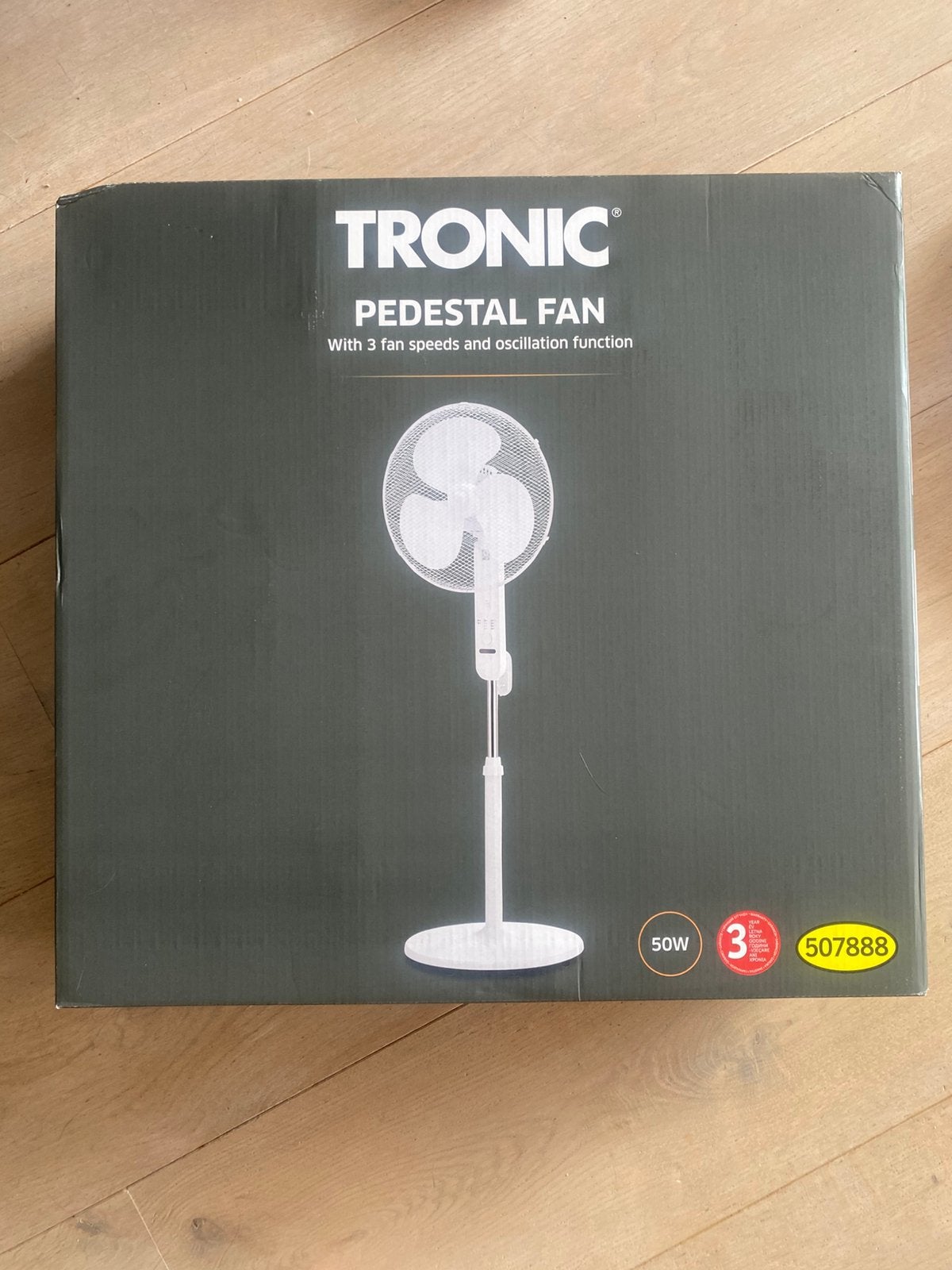 Ventilator met afstandsbediening en timer nieuw, Timer, Ventileren, Nieuw, 3 snelheden of meer