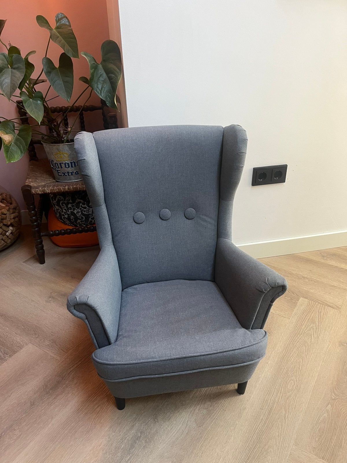 Kinderfauteuil strandmon grijs, Ophalen, Zo goed als nieuw