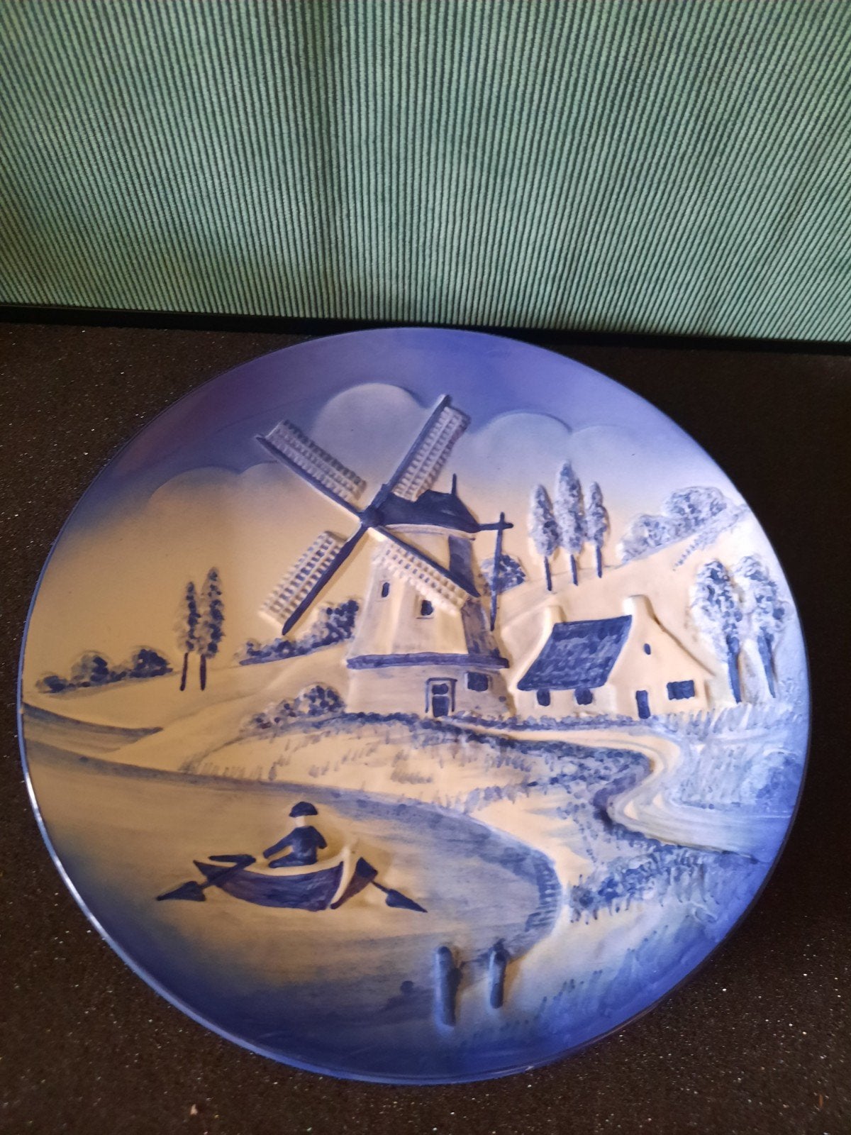 Decoratief Wandbord met Molen en Hollands Landschap, Ophalen of Verzenden