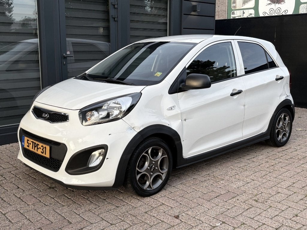 KIA PICANTO 1.0 R-CROSS 5DRS | AIRCO | NLAUTO | NAP | SCHADE, Auto's, Voorwielaandrijving, Euro 5, Stof, Zwart