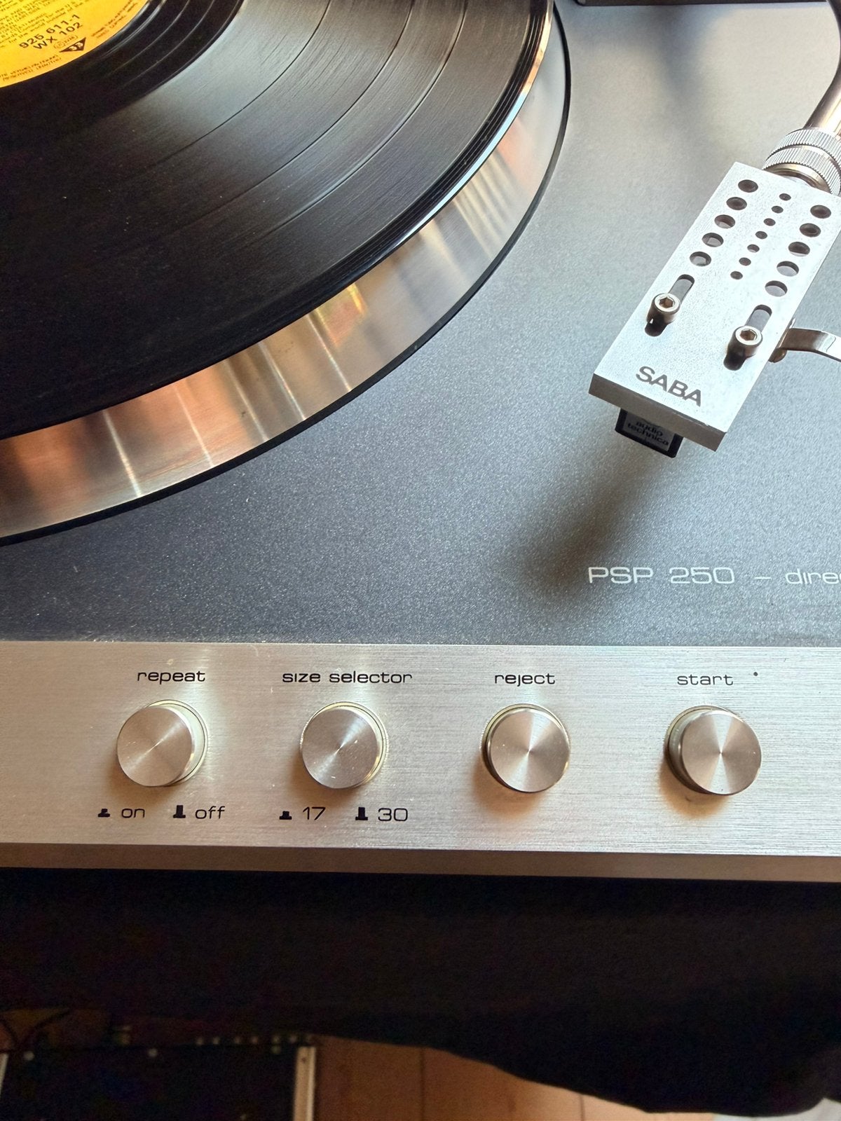 Saba PSP 250 vol automaat platenspeler met nieuw element, Overige merken, Ophalen of Verzenden, Platenspeler, Gebruikt