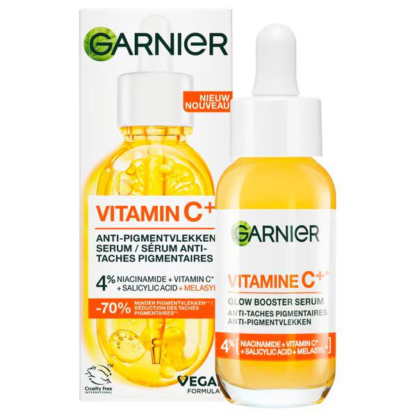 Garnier SkinActive Vitamin C Glow Booster Serum, Ophalen, Nieuw, Gehele gezicht, Verzorging
