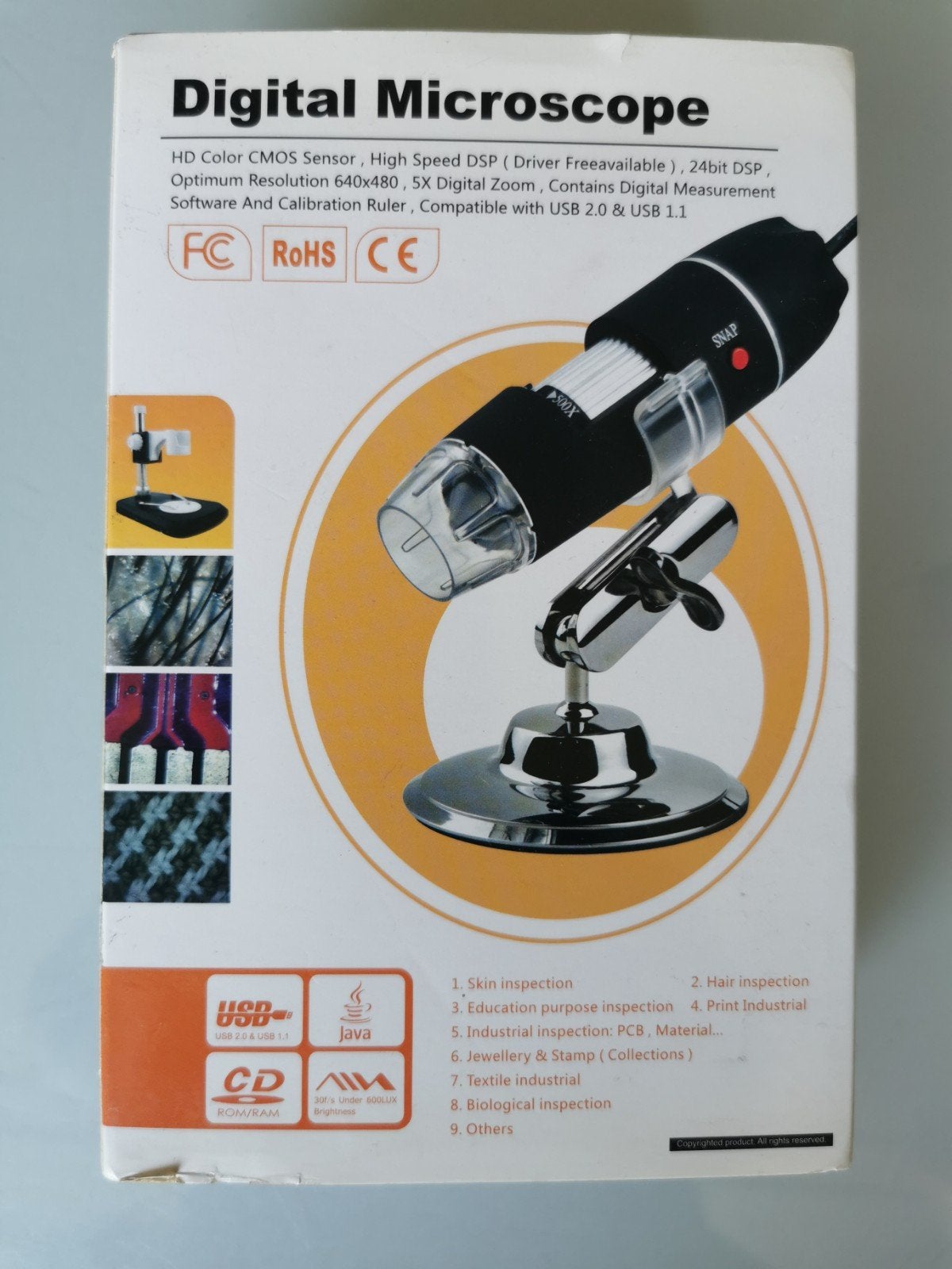 Draadloze Digitale Microscoop - USB & WiFi - 500x Vergroting, Ophalen of Verzenden, Nieuw, 400x tot 1000x, Onderdelen of Toebehoren