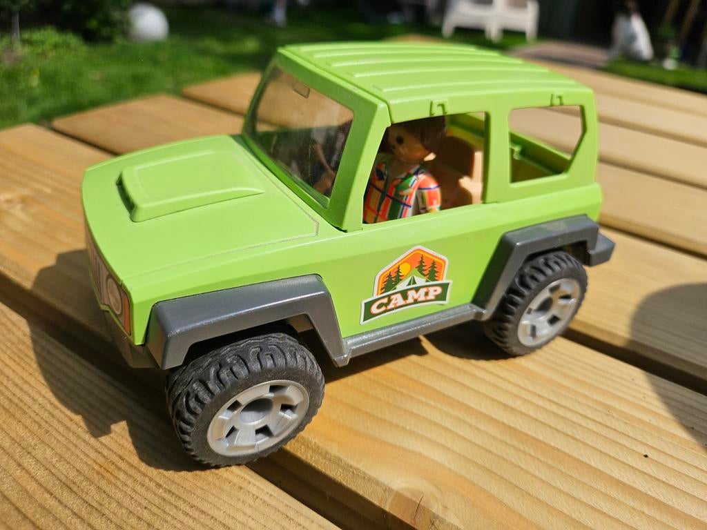 Playmobil Safari Jeep met figuur, Kinderen en Baby's, Speelgoed | Playmobil, Gebruikt, Los playmobil, Ophalen of Verzenden