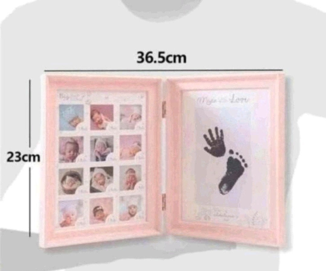 Nieuwe Baby Fotolijst met Hand- en Voetafdruk, Ophalen of Verzenden, Nieuw, Kraamcadeau