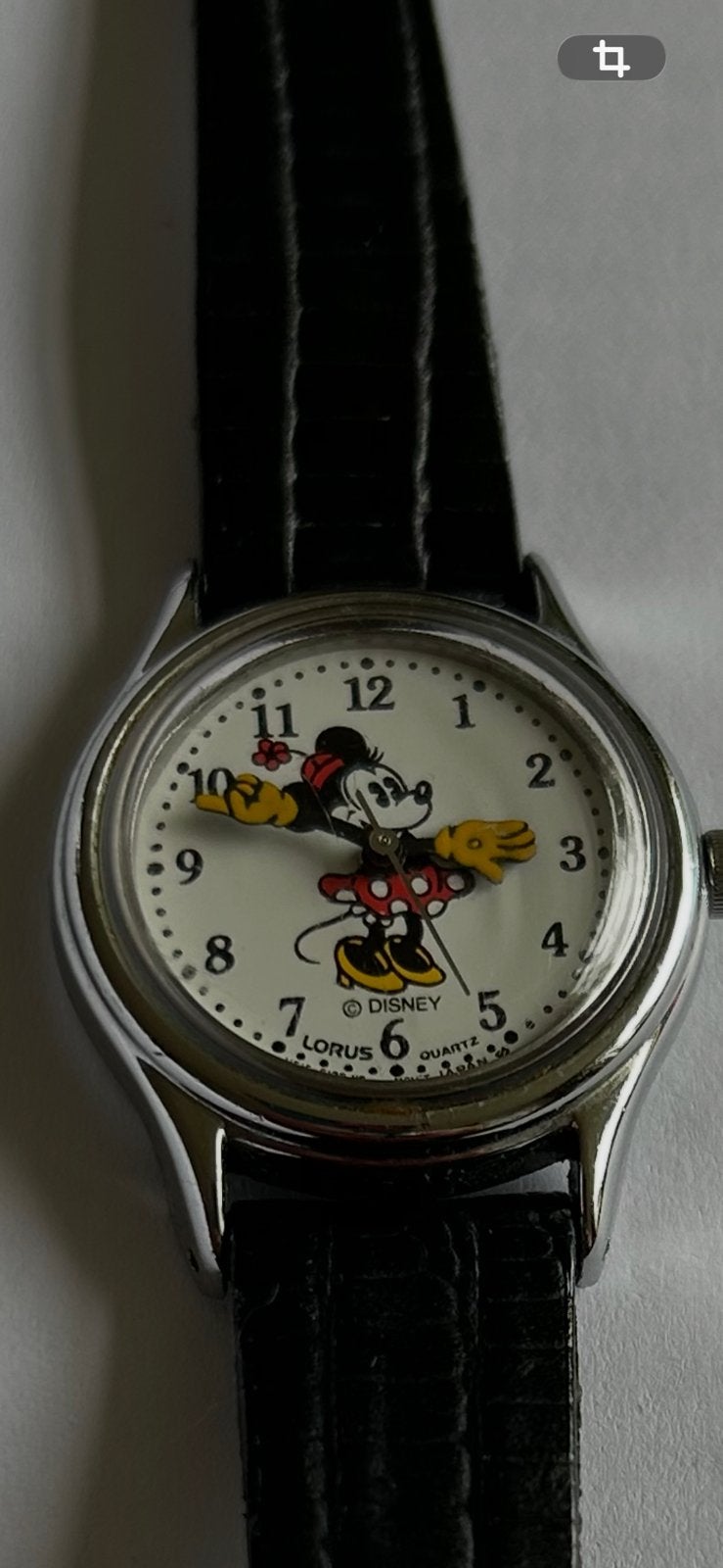 Minnie mouse horloge., Sieraden, Tassen en Uiterlijk, Ophalen of Verzenden, Zo goed als nieuw, Jongen of Meisje