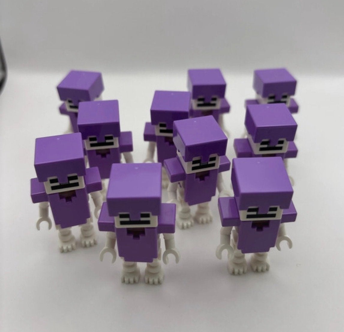 Nieuwe Lego Minecraft Skeletons met paarse armor (bulk), Ophalen of Verzenden, Nieuw