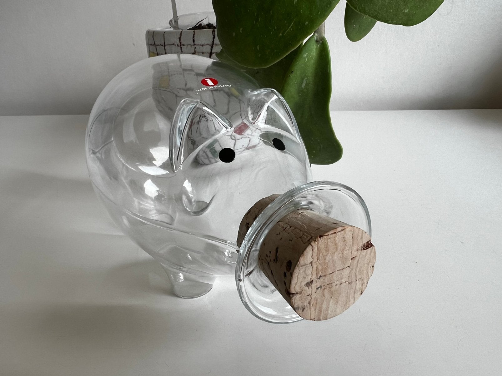 Iittala Fins Design Napsu Glazen Karaf Piggy Valto Kokko 70s, Ophalen of Verzenden